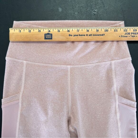 Fabletics On-The-Go PowerHold High-Waisted Rosebloom Heather Capri Leggings 0685 - Picture 13 of 15